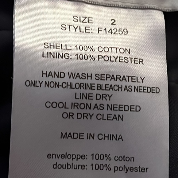 David’s Bridal gray sleeveless cotton sateen V neck silhouette dress Sz 2 - Picture 7 of 7